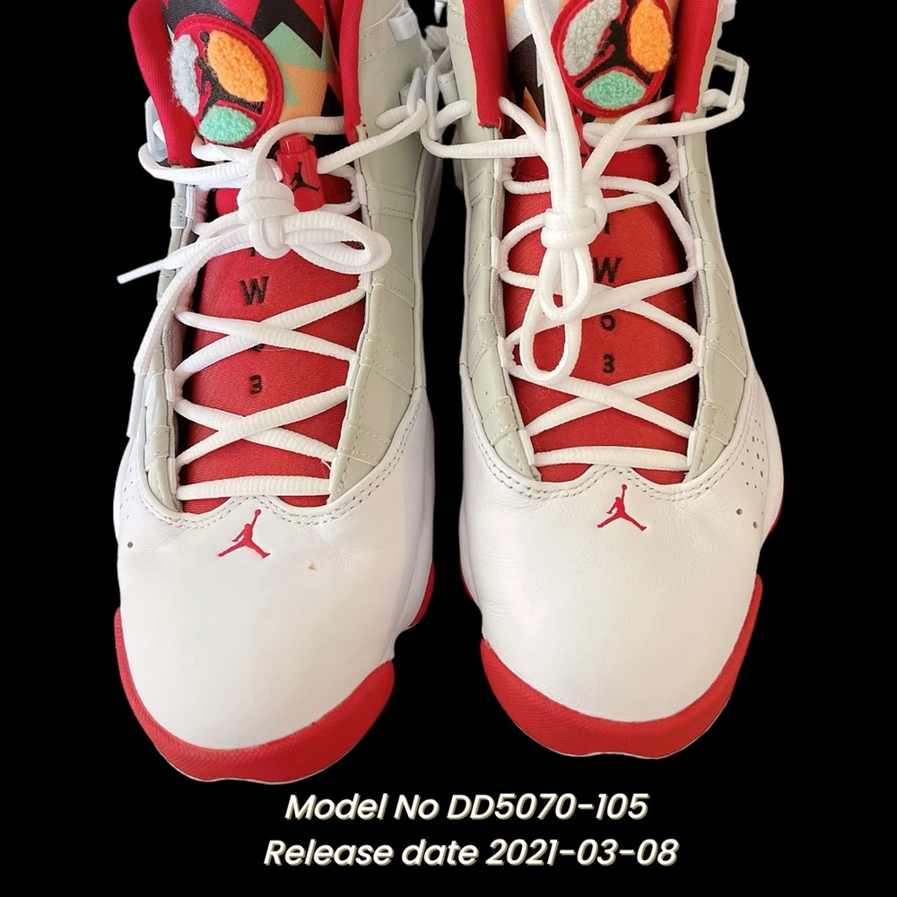Air Jordan 6 ring six champions white/red DD5077-105 Authenticity guaranteed